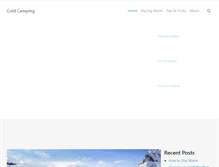 Tablet Screenshot of coldcamping.com